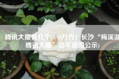 腾讯大厦有几个(5.49万方！长沙“梅溪湖腾讯大厦”总平面图公示)