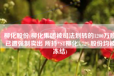 柳化股份(柳化集团被司法划转的1200万股已遭强制卖出 所持*ST柳化5.72%股份均被冻结)