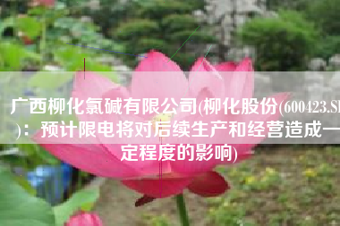 广西柳化氯碱有限公司(柳化股份(600423.SH)：预计限电将对后续生产和经营造成一定程度的影响)