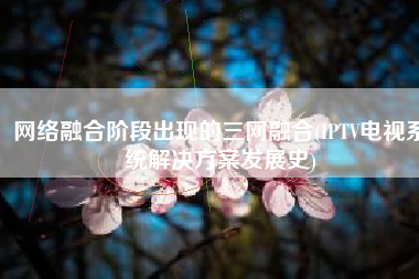 网络融合阶段出现的三网融合(IPTV电视系统解决方案发展史)