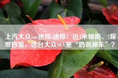 上汽大众suv途昂(途昂：近3米轴距、7座、带四驱，这台大众SUV是“奶爸神车”？)