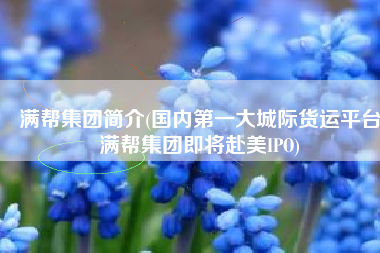 满帮集团简介(国内第一大城际货运平台满帮集团即将赴美IPO)