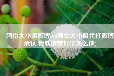 阿怡大小姐微博(lol阿怡大小姐代打微博承认 我就请带打了怎么地)