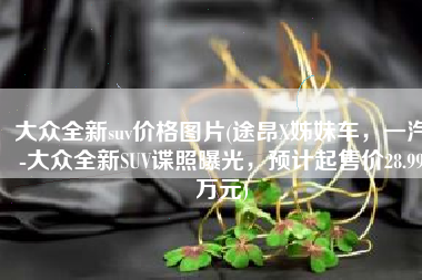 大众全新suv价格图片(途昂X姊妹车，一汽-大众全新SUV谍照曝光，预计起售价28.99万元)
