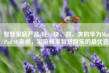智慧家庭产品(轻、快、智、爽的华为MatePad SE来啦，家庭畅享智慧娱乐的最优选)