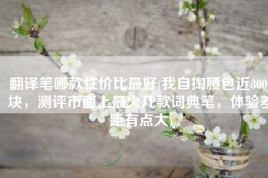 翻译笔哪款性价比最好(我自掏腰包近3000块，测评市面上最火几款词典笔，体验差距有点大)