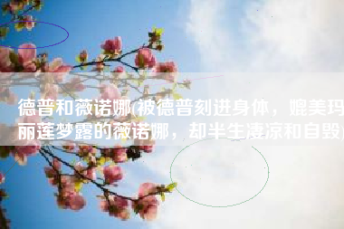 德普和薇诺娜(被德普刻进身体，媲美玛丽莲梦露的薇诺娜，却半生凄凉和自毁)