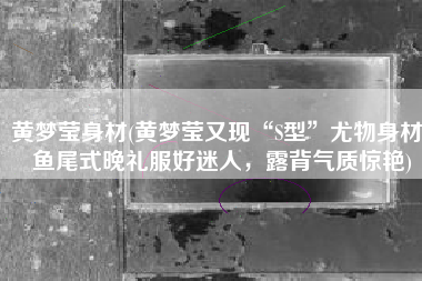 黄梦莹身材(黄梦莹又现“S型”尤物身材，鱼尾式晚礼服好迷人，露背气质惊艳)