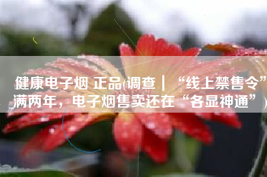健康电子烟 正品(调查｜“线上禁售令”满两年，电子烟售卖还在“各显神通”)
