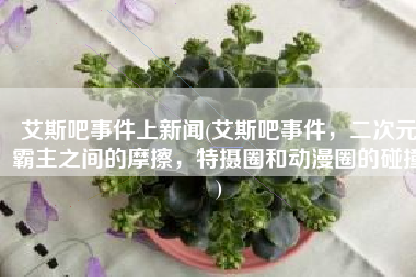 艾斯吧事件上新闻(艾斯吧事件，二次元霸主之间的摩擦，特摄圈和动漫圈的碰撞)