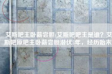 艾斯吧主卧薪尝胆(艾斯吧吧主是谁？艾斯吧原吧主卧薪尝胆潜伏5年，经历始末)