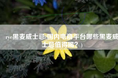 rye黑麦威士忌(国内电商平台哪些黑麦威士忌值得喝？)