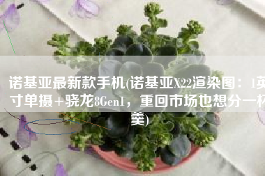 诺基亚最新款手机(诺基亚X22渲染图：1英寸单摄+骁龙8Gen1，重回市场也想分一杯羹)