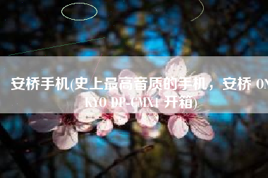 安桥手机(史上最高音质的手机，安桥 ONKYO DP-CMX1 开箱)