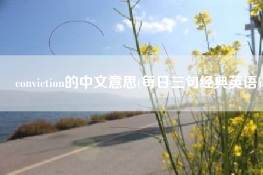 conviction的中文意思(每日三句经典英语)