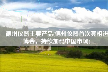 德州仪器主要产品(德州仪器首次亮相进博会，持续加码中国市场)
