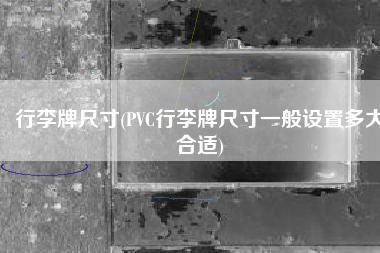 行李牌尺寸(PVC行李牌尺寸一般设置多大合适)