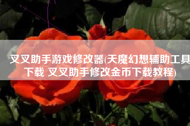 叉叉助手游戏修改器(天魔幻想辅助工具下载 叉叉助手修改金币下载教程)