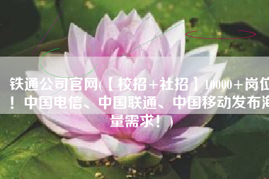 铁通公司官网(【校招+社招】10000+岗位！中国电信、中国联通、中国移动发布海量需求！)