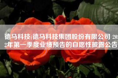 德马科技(德马科技集团股份有限公司 2022年第一季度业绩预告的自愿性披露公告)