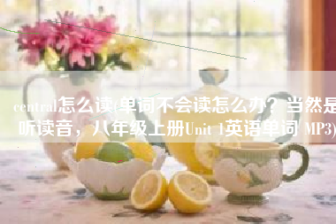 central怎么读(单词不会读怎么办？当然是听读音，八年级上册Unit 1英语单词 MP3)