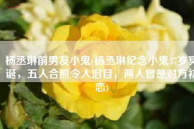 杨丞琳前男友小鬼(杨丞琳纪念小鬼37岁冥诞，五人合照令人泪目，两人曾是对方初恋)