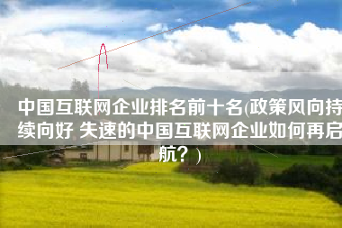 中国互联网企业排名前十名(政策风向持续向好 失速的中国互联网企业如何再启航？)