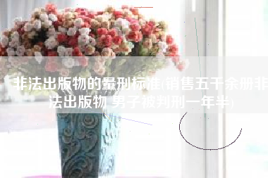 非法出版物的量刑标准(销售五千余册非法出版物 男子被判刑一年半)