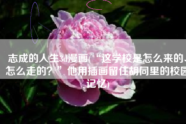 志成的人生3d漫画(“这学校是怎么来的、怎么走的？”他用插画留住胡同里的校园记忆)