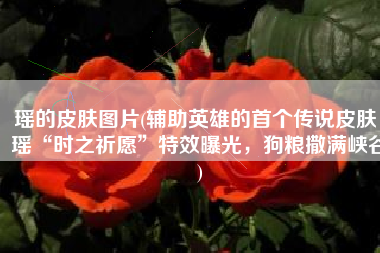 瑶的皮肤图片(辅助英雄的首个传说皮肤，瑶“时之祈愿”特效曝光，狗粮撒满峡谷)