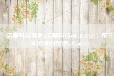 洁美科技股吧(洁美科技(002859.SZ)：前三季度净利预增50%-60%)