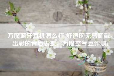 万魔蓝牙耳机怎么样(舒适的无感佩戴，出彩的音质表现，万魔空气豆评测)