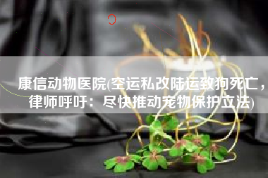 康信动物医院(空运私改陆运致狗死亡，律师呼吁：尽快推动宠物保护立法)