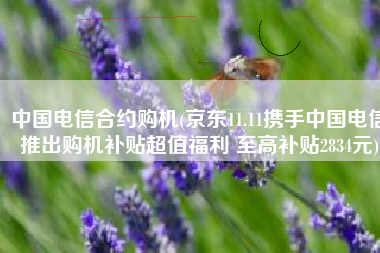 中国电信合约购机(京东11.11携手中国电信推出购机补贴超值福利 至高补贴2834元)