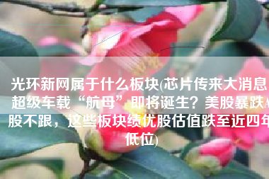 光环新网属于什么板块(芯片传来大消息，超级车载“航母”即将诞生？美股暴跌A股不跟，这些板块绩优股估值跌至近四年低位)