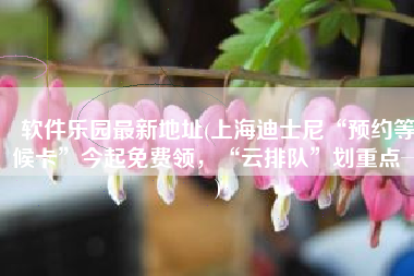 软件乐园最新地址(上海迪士尼“预约等候卡”今起免费领，“云排队”划重点→)