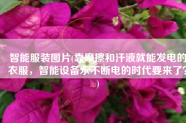 智能服装图片(靠摩擦和汗液就能发电的衣服，智能设备永不断电的时代要来了？)