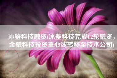 冰鉴科技融资(冰鉴科技完成C2轮融资，金融科技投资重心或转移至技术公司)