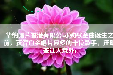 华纳唱片香港有限公司(劲歌金曲诞生之前，获得白金唱片最多的十位歌手，汪明荃让人意外)
