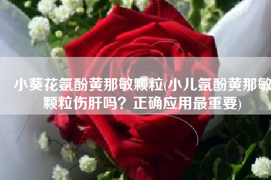 小葵花氨酚黄那敏颗粒(小儿氨酚黄那敏颗粒伤肝吗？正确应用最重要)