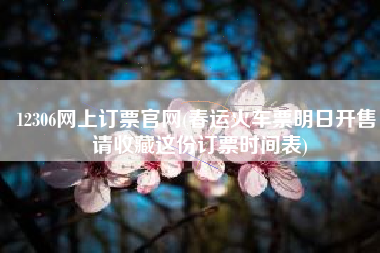 12306网上订票官网(春运火车票明日开售！请收藏这份订票时间表)