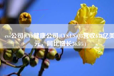 cvs公司(CVS健康公司(CVS.US)Q3营收648亿美元，同比增长36.5%)