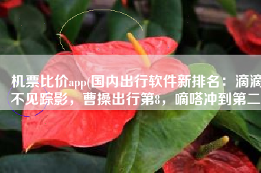 机票比价app(国内出行软件新排名：滴滴不见踪影，曹操出行第8，嘀嗒冲到第二)