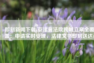 即刻新闻下载(京津冀法院跨域立案全覆盖：申请实时受理，法律文书即刻送达)