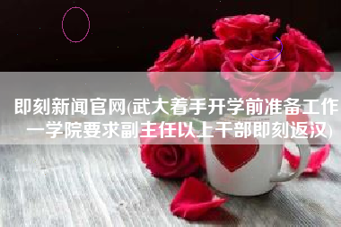 即刻新闻官网(武大着手开学前准备工作：一学院要求副主任以上干部即刻返汉)