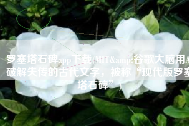 罗塞塔石碑app下载(MIT&谷歌大脑用AI破解失传的古代文字，被称“现代版罗塞塔石碑”)
