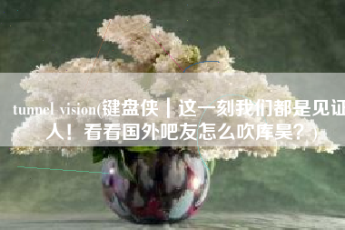 tunnel vision(键盘侠｜这一刻我们都是见证人！看看国外吧友怎么吹库昊？)
