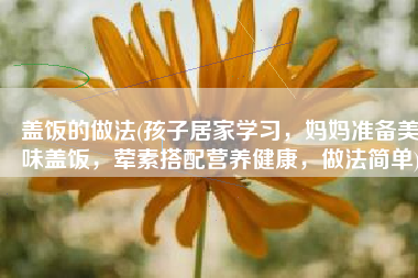 盖饭的做法(孩子居家学习，妈妈准备美味盖饭，荤素搭配营养健康，做法简单)
