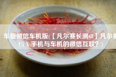 车载微信车机版(【凡尔赛长测68】凡尔赛C5 X 手机与车机的微信互联？)