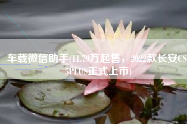 车载微信助手(11.79万起售，2022款长安CS75PLUS正式上市)